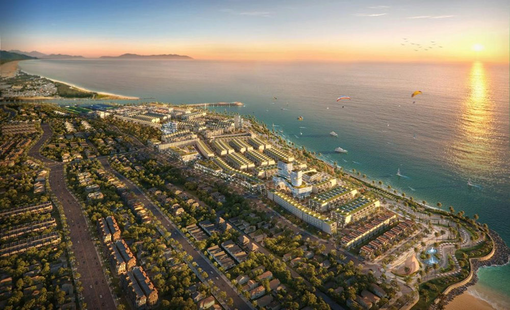 Ảnh phối cảnh dự án Lagi New City - tâm điểm của "thành phố mới" La Gi.